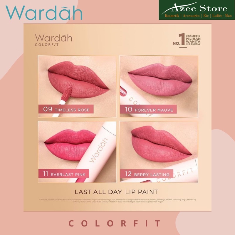 Wardah Colorfit Last All Day Lip Paint