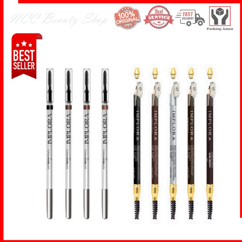 [ORIGINAL 100%] * NCC * Implora Pensil Alis - Celak - Eyebrow Pensil dan Softbrow Pensil Terbaru