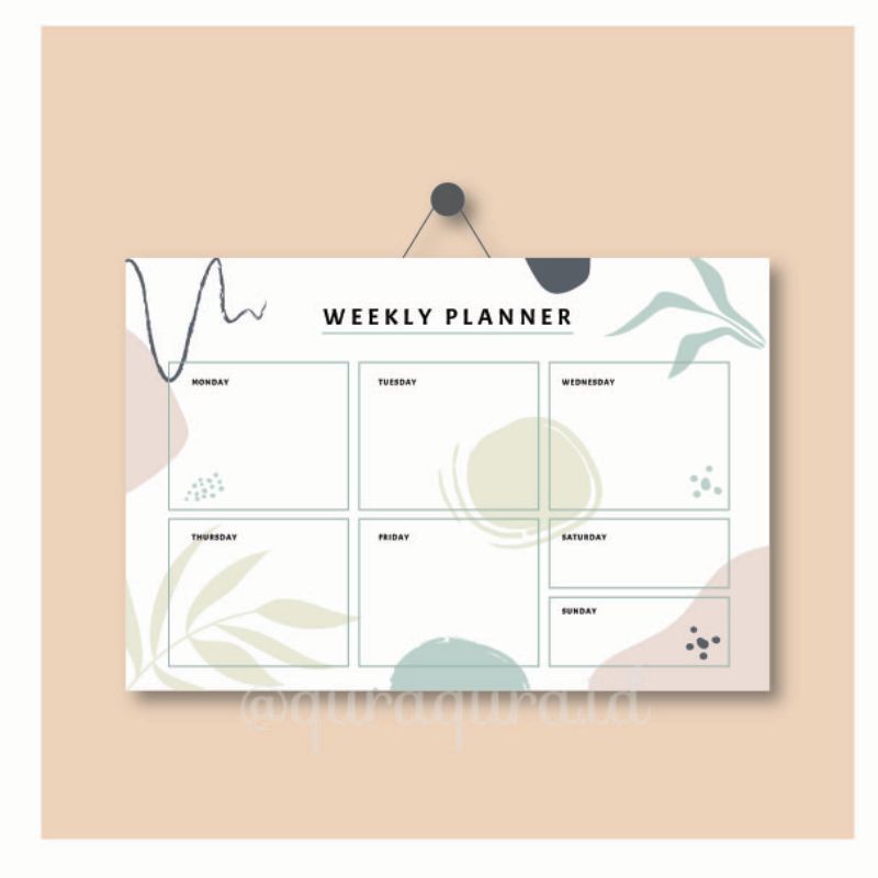

Papan Jadwal Harian (Weekly Planner Board) Size 30 x 40 cm