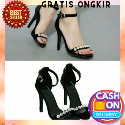 Heels Kerja Emory 1236 Import Heels Hills Heel Hak Tinggi Hak Tahu Sandal Haihil Ibu2 Kondangan Pest