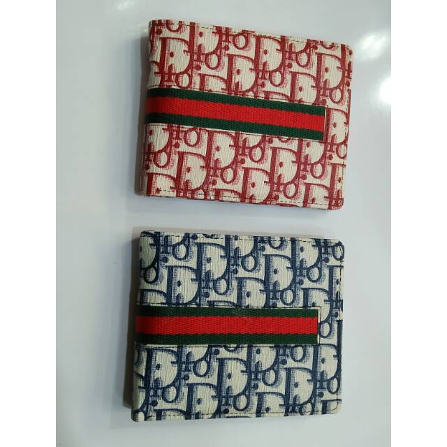 Dompet lipat pendek motif list