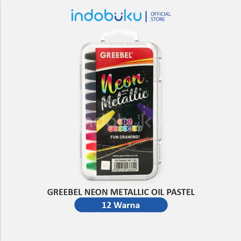 

Crayon Greebel Neon Metallic 12 Warna
