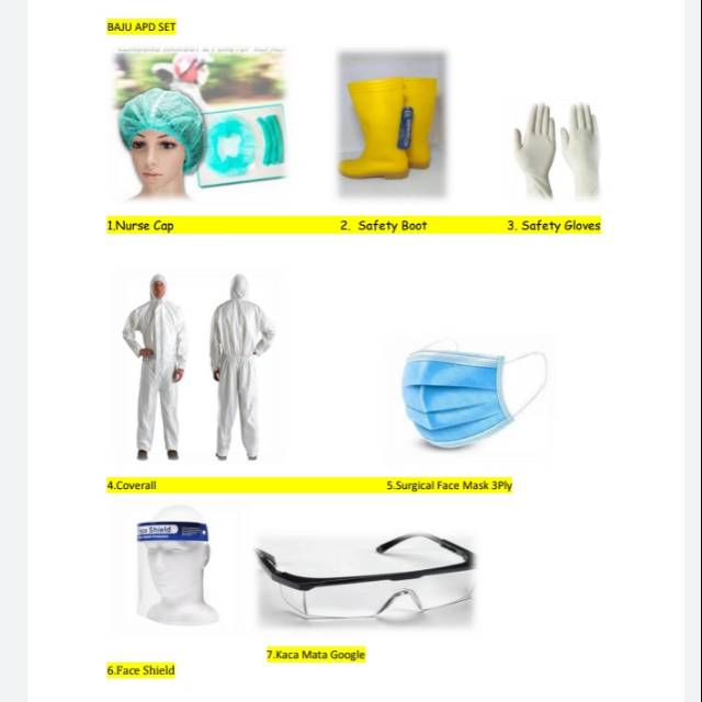 1 set apd medis lengkap