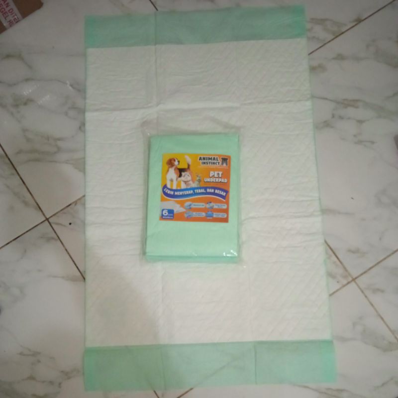 underpad alas kandang 60cmx90cm isi 6 pcs