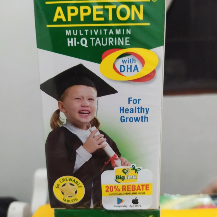 Appeton Vitamin Anak Hi Q Taurine 60 Tablets Vit Anak -