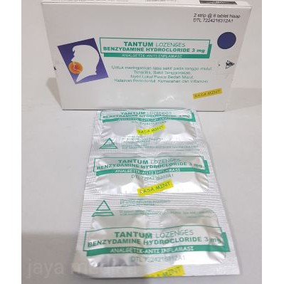 TANTUM LOZENGES HARGA PER STRIP PERMEN RADANG TENGGOROKAN