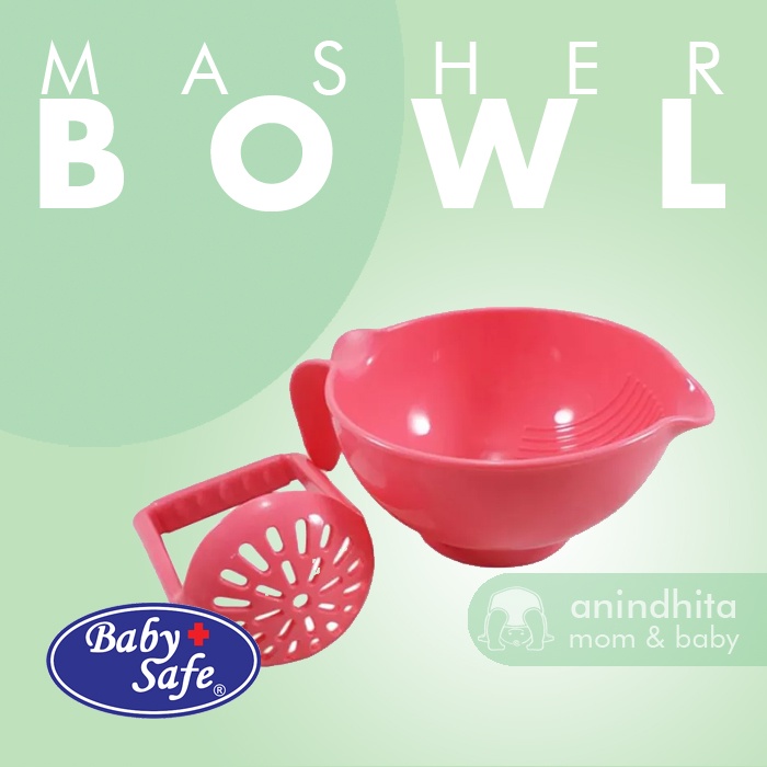 BABY SAFE Food Masher Bowl Grinding Bowl Baby Food Maker