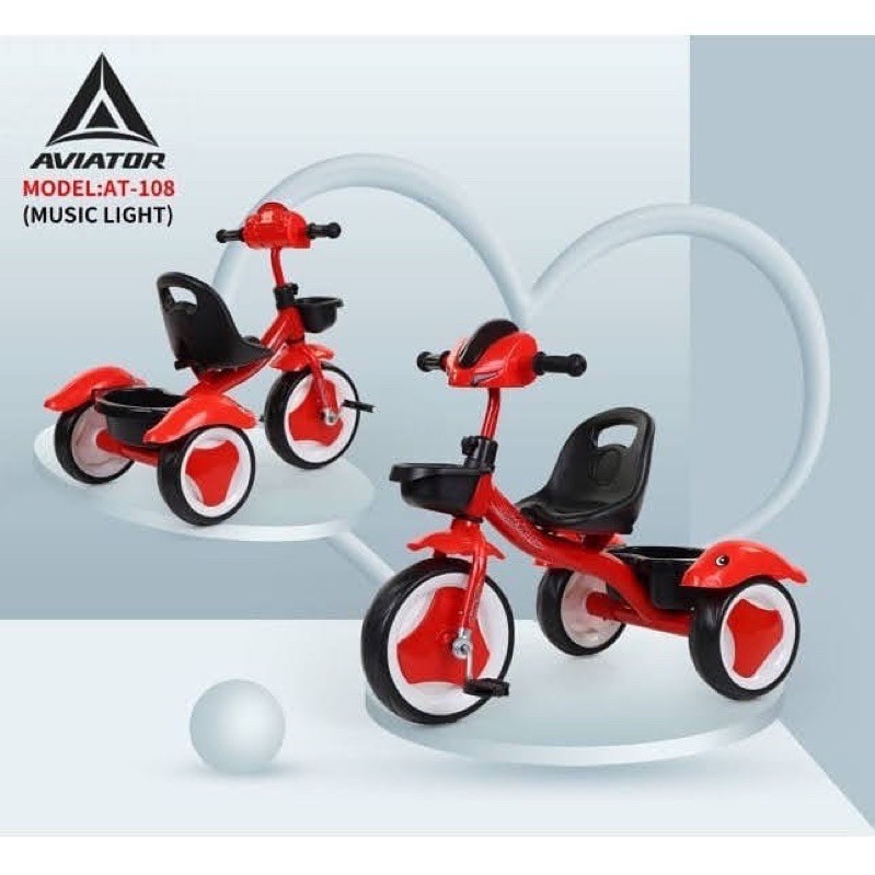 Sepeda Anak 3 Roda Sepeda Tiga Roda Tricycle Anak Aviator 108