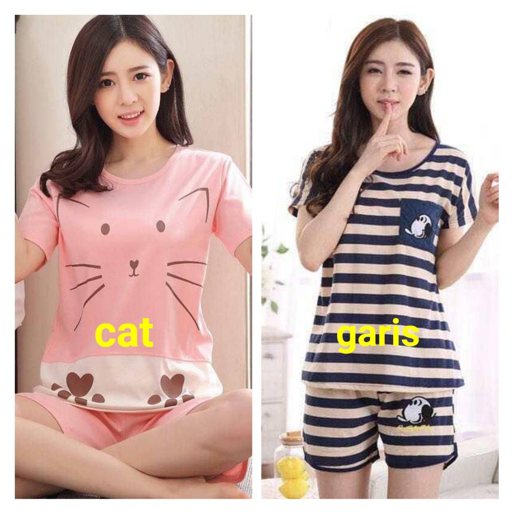 Piyama Kaos Import Couple Dewasa HARGA SATUAN MAU Piyama Kaos Import Couple Dewasa HARGA SATUAN MAU