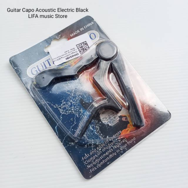 Guitar Capo Acoustic Electric Black