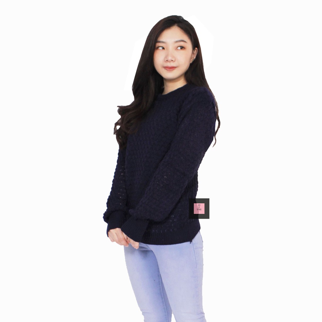 Sweater / ROUNDHAND POPCORN / Atasan Rajut Salur / Outwear / Sweater Rajut-4