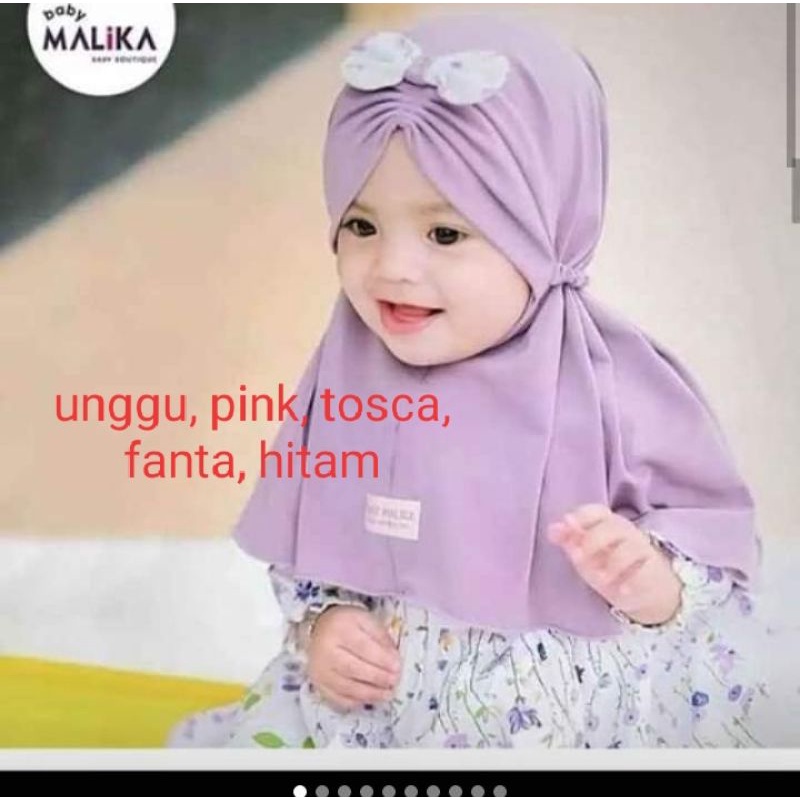 jilbab bayi syria kerut tali/ NABILA-ungu