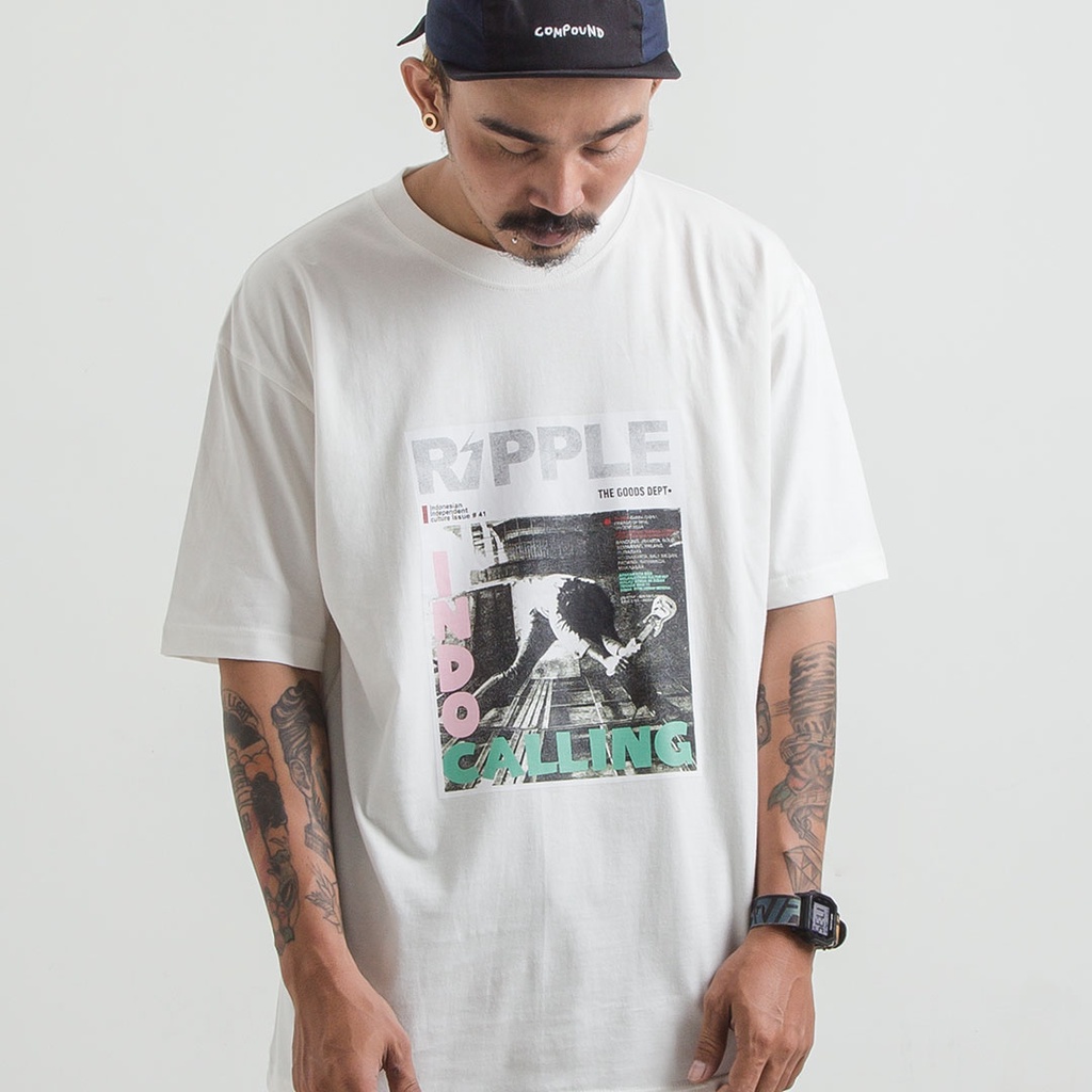 The Goods Dept X Ripple - T -Shirt Page Tee White