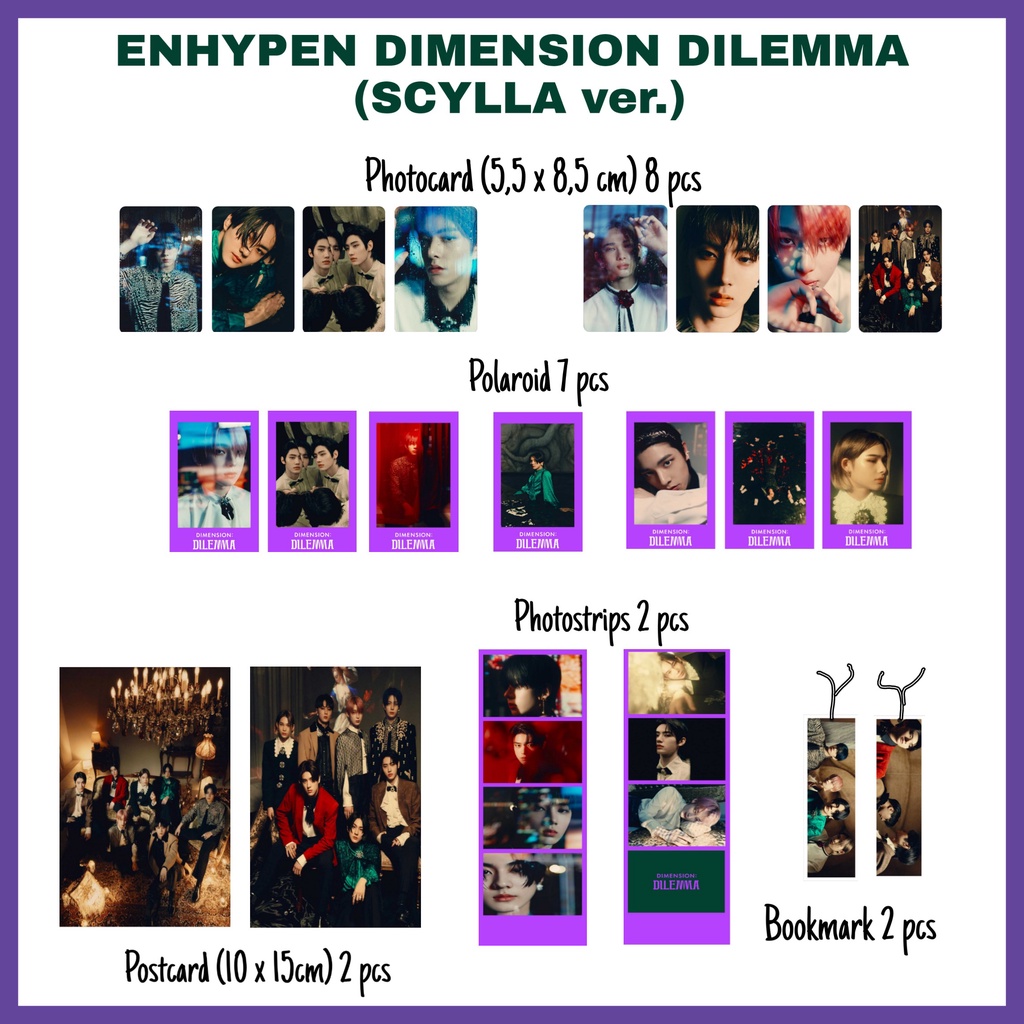 Enhypen Dimension Dilemma Fankit Paket Kpop