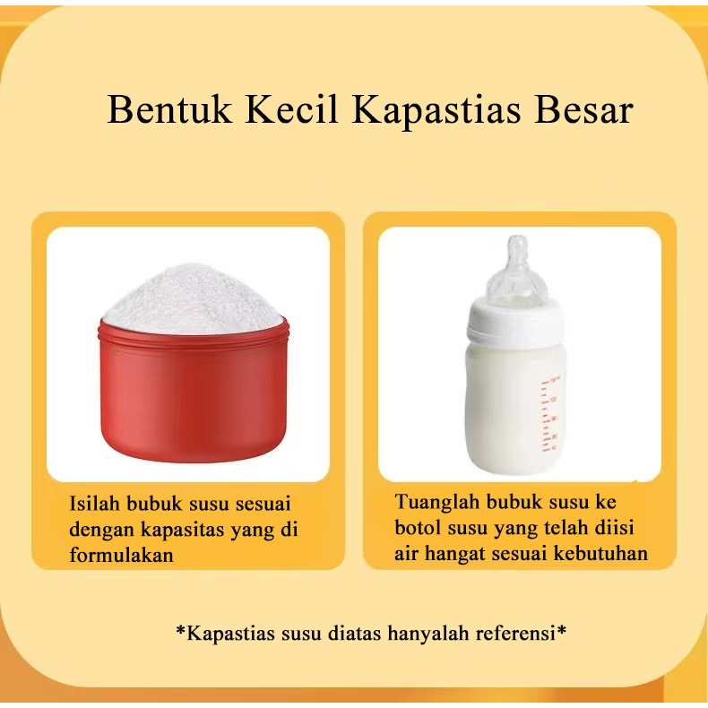 [1KG 9PCS] Babyland Kotak Travel Susu Formula Wadah Sekat Berlapis Tingkat Dispenser Makanan Kontainer Susu Bubuk Anak Bayi Container