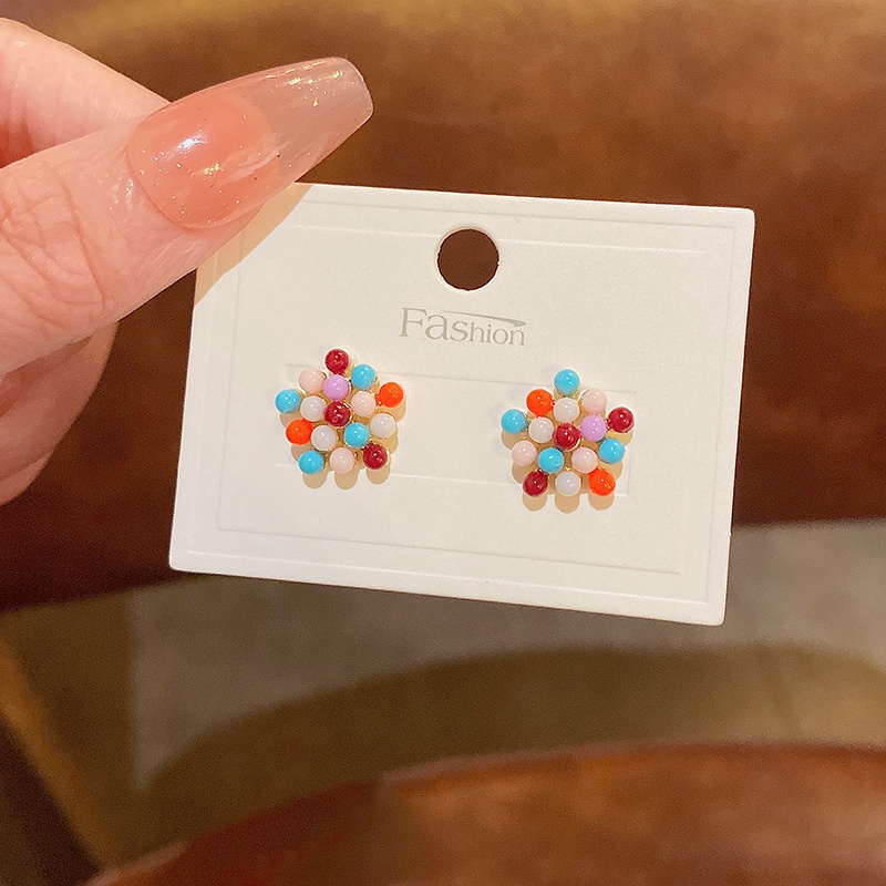 Anting Stud Jarum Perak 925 Bentuk Bintang Geometris Untuk Musim Panas