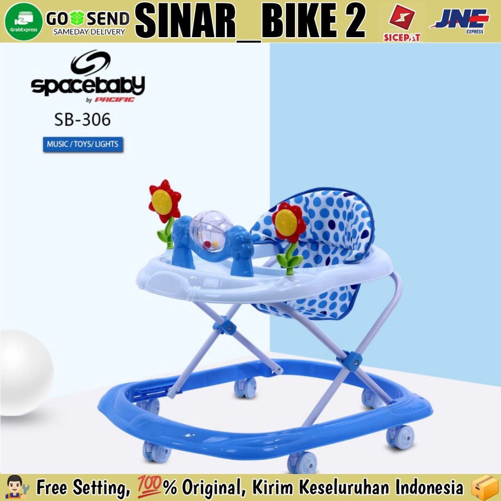 Baby Walker SPACEBABY SB 306 Alat Bantu Belajar Jalan Anak Bayi