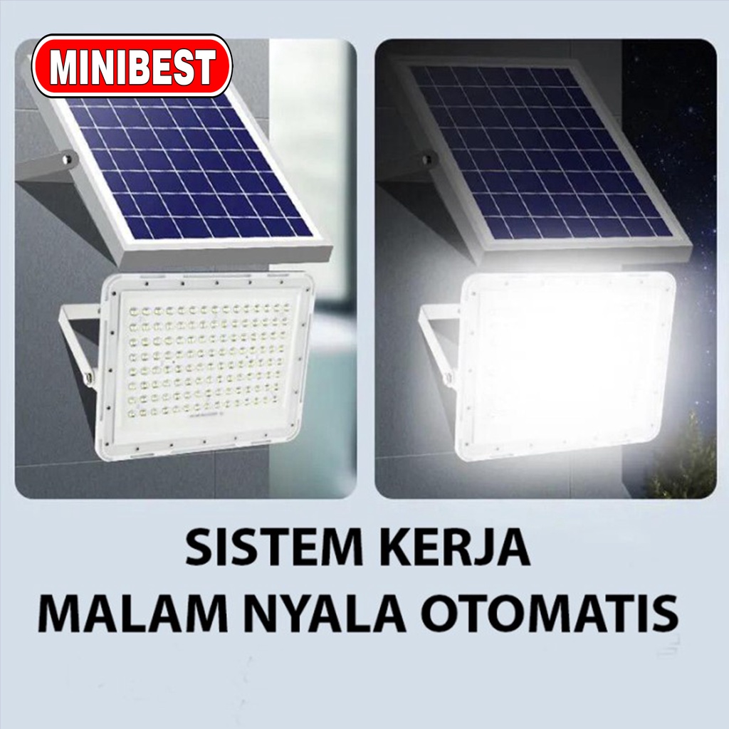 NEW LAMPU SOROT SOLAR CELL LED TENAGA SURYA - PANEL SURYA 100W SOLAR CELL