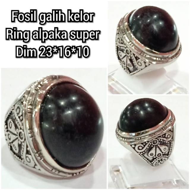 CINCIN BATU FOSIL GALIH KELOR HITAM