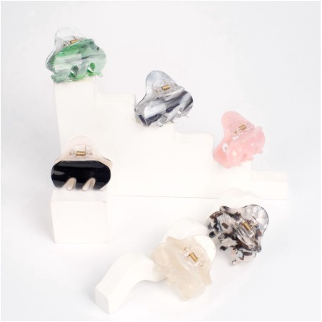 PREMIUM Jepit Salon Marble 5CM - Aksesoris Wanita Korean Style