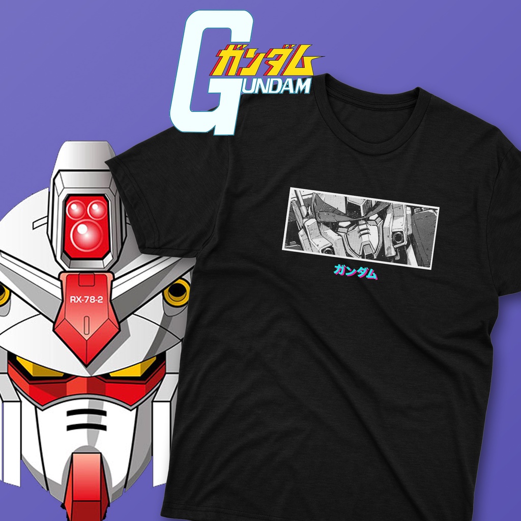 Kaos Streetwear Anime Manga It's A Gundam Movie Poster Tshirt Robot Gunpla Builder