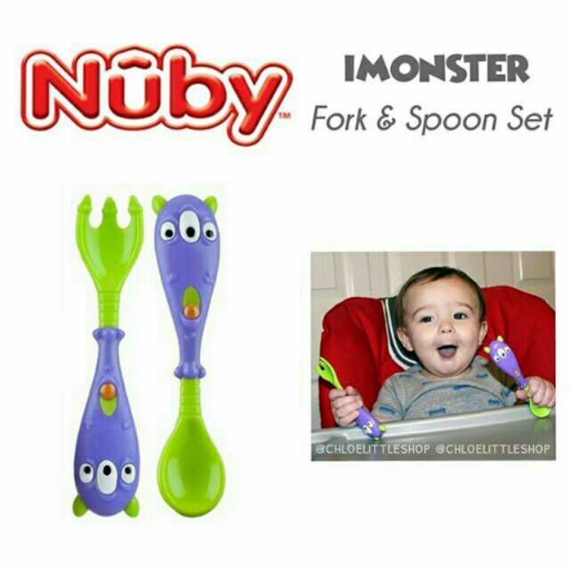 Nuby iMonster™ Spoon &amp; Fork Set