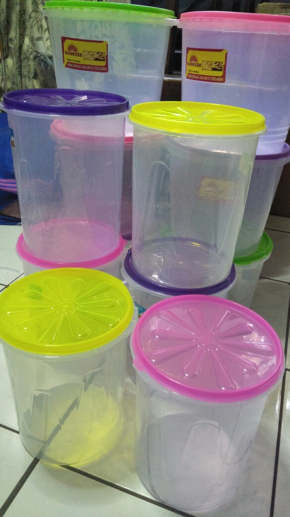 6 Pcs Toples Kerupuk Uk 5 Liter (tempat Kerupuk) Merek Sunraise