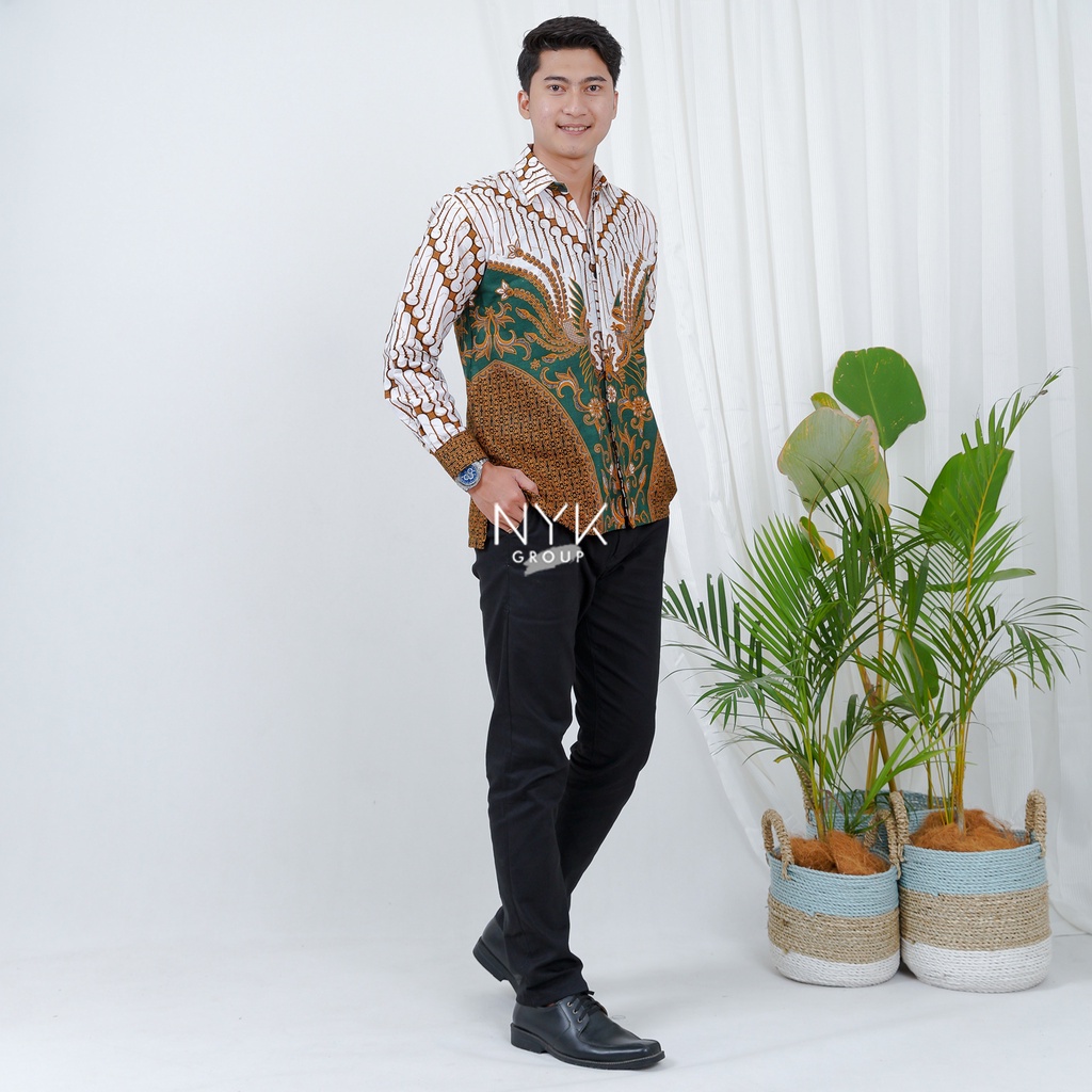 NYK BATIK - KEMEJA BATIK DEWASA LENGAN PANJANG | HEM BATIK | KEMEJA FORMAL | KEMEJA KONDANGAN