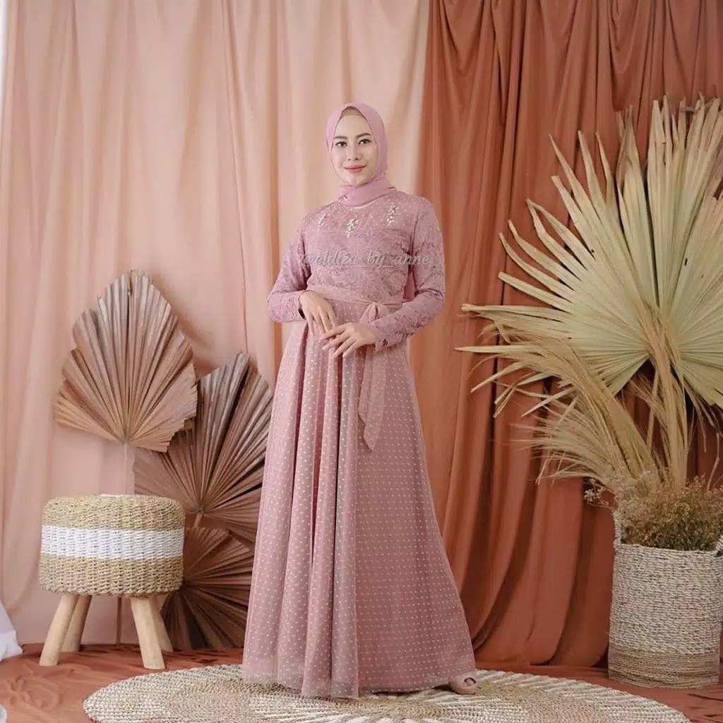 DISKON MELIZA DRESS - FLOTTILICIOUS / DRESS MUSLIM / GAMIS MUSLIM / GAMIS MURAH / GROSIR BAJU NLINE