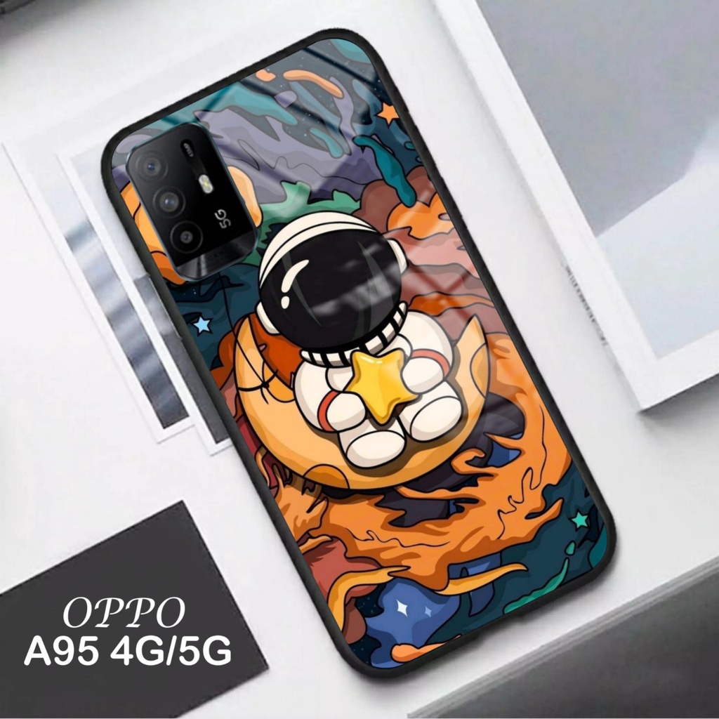 [SC199] Softcase Glass Kaca Oppo A95 4G/5G Terbaru 2021 - Case Oppo A95 - Casing Oppo A95 - Softcase