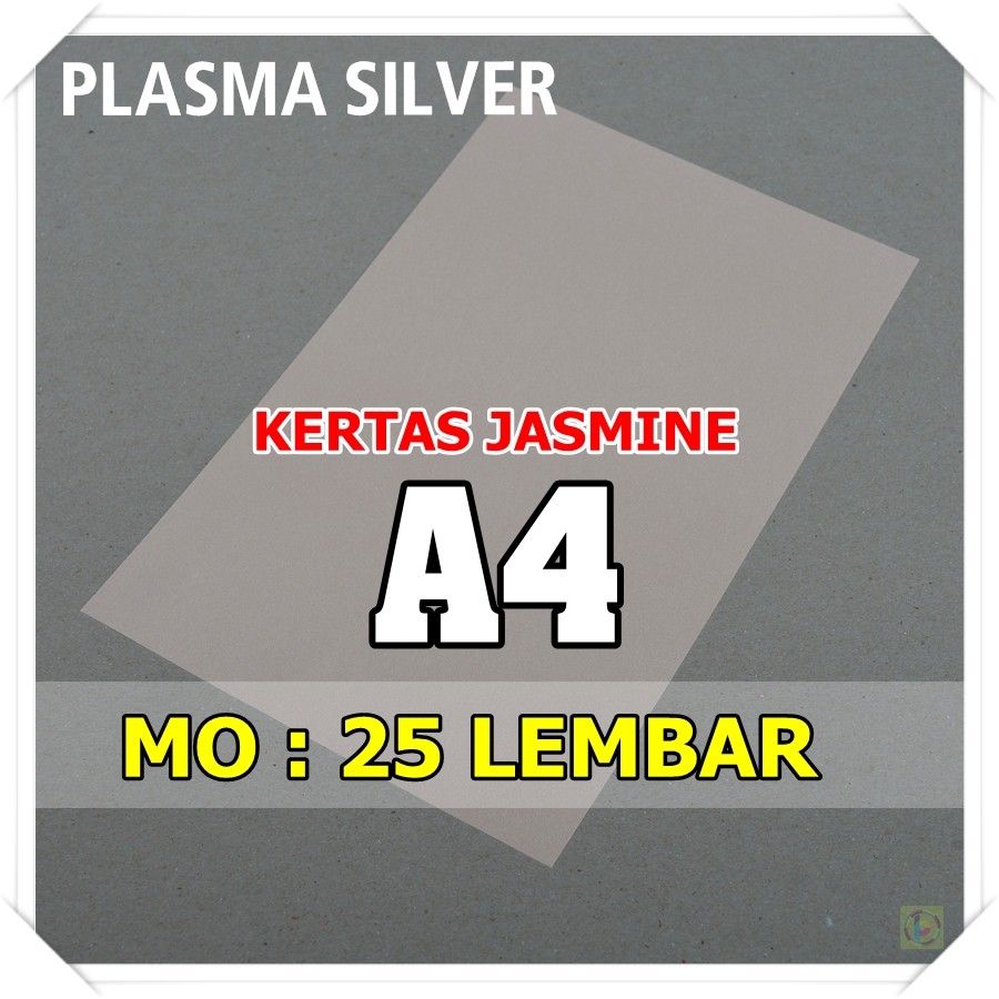 

Kertas Karton Jasmine / Paper Flower A4 PLASMA SILVER PERAK KUNING