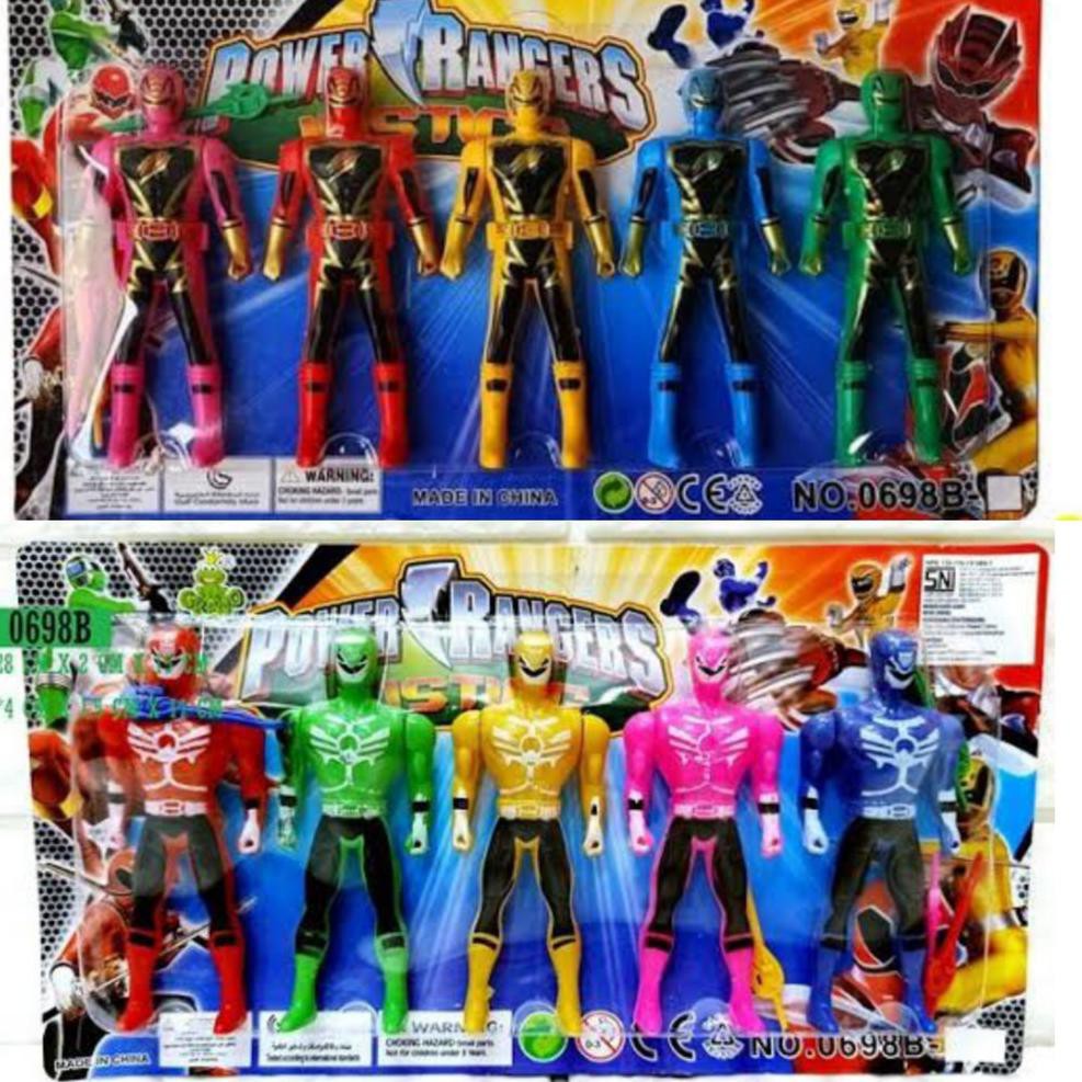 Mainan Anak Power RangerSuper Hero Isi 5 pcs - 3606