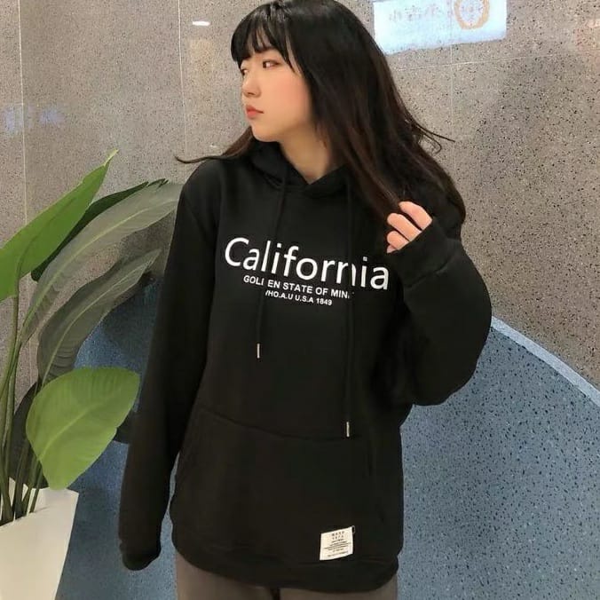 CALIFORNIA HOODIE SWEATER WANITA - HOODIE WANITA FLEECE