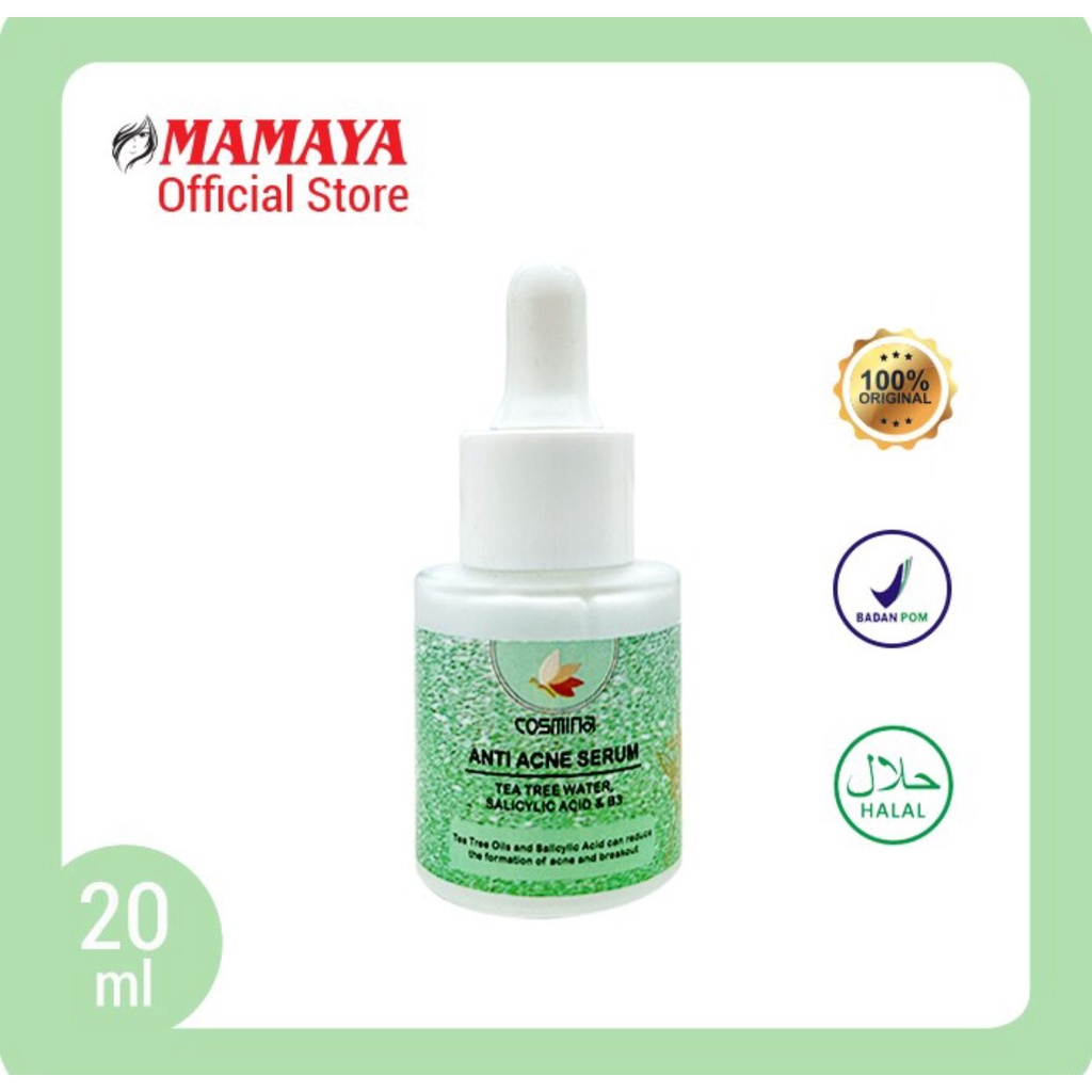 COSMINA FACE SERUM 20ML COSMINA BRIGHTLY &amp; MOISTLY SERUM COSMINA ANTI AGING SERUM COSMINA ANTI ACNE SERUM