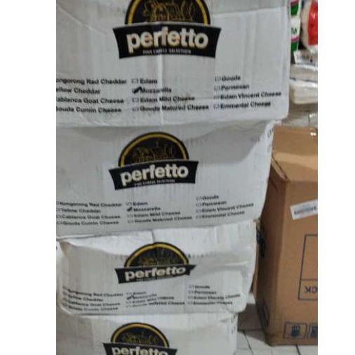 

keju mozzarella perfetto 1 kg repack