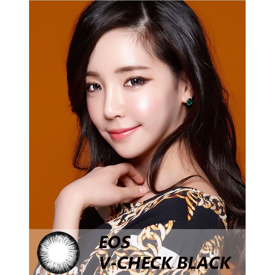 Softlens EOS V-Check - Soflens Black Gray Choco dan Brown