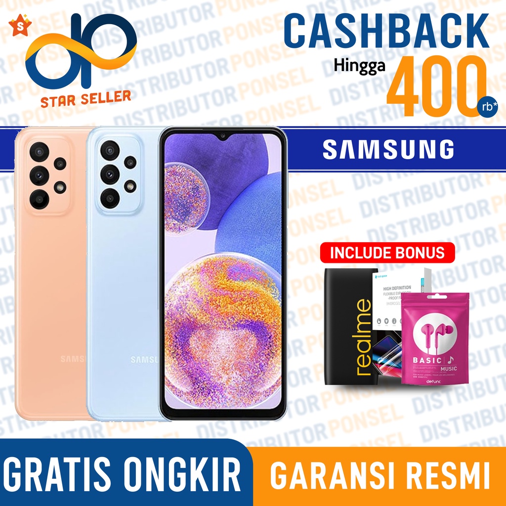 Samsung Galaxy A23 LTE - 5G 6GB+128GB Garansi Resmi SEIN Samsung A23 6 GB 128 GB