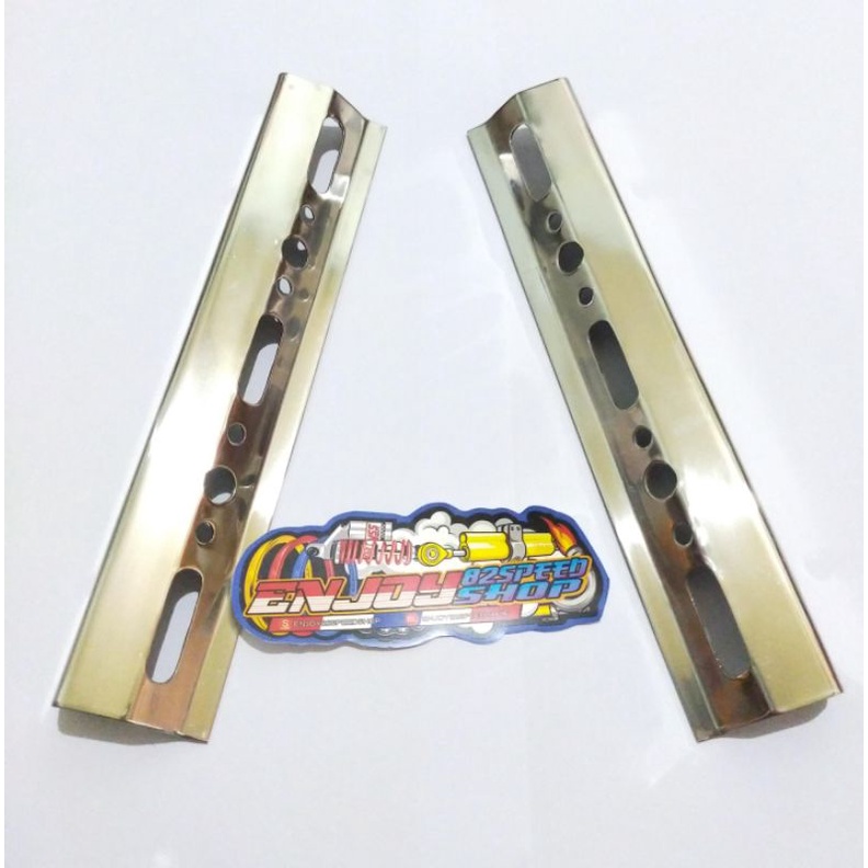 Lis Radiator Stainles Silver Ninja R RR (harga sepasang)