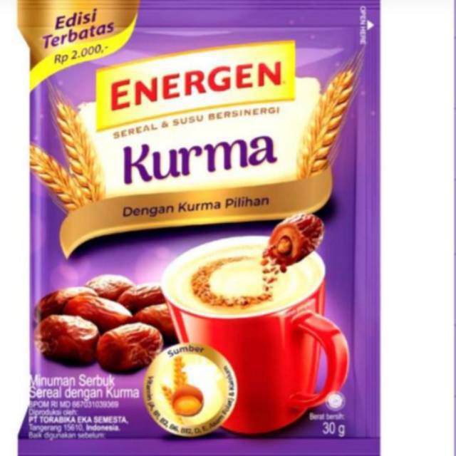 

Energen Sereal Kurma Pack 300 gr (Isi 10 bungkus)