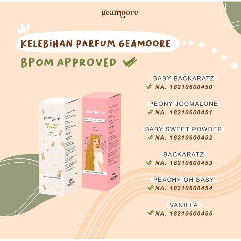 [BPOM] Geamoore perfume roll on 6ml