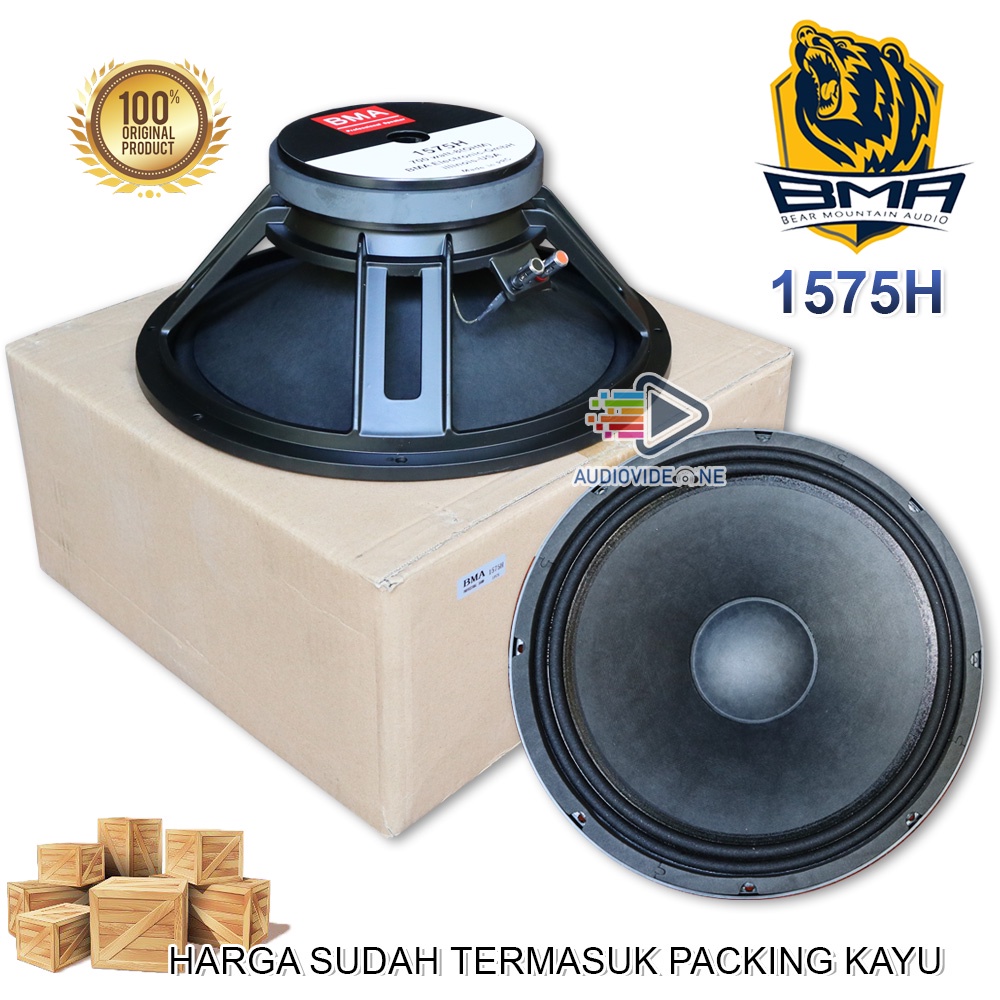 Speaker BMA 1575H Komponen Spiker BMA 15 Inch Original Bonus Packing Kayu