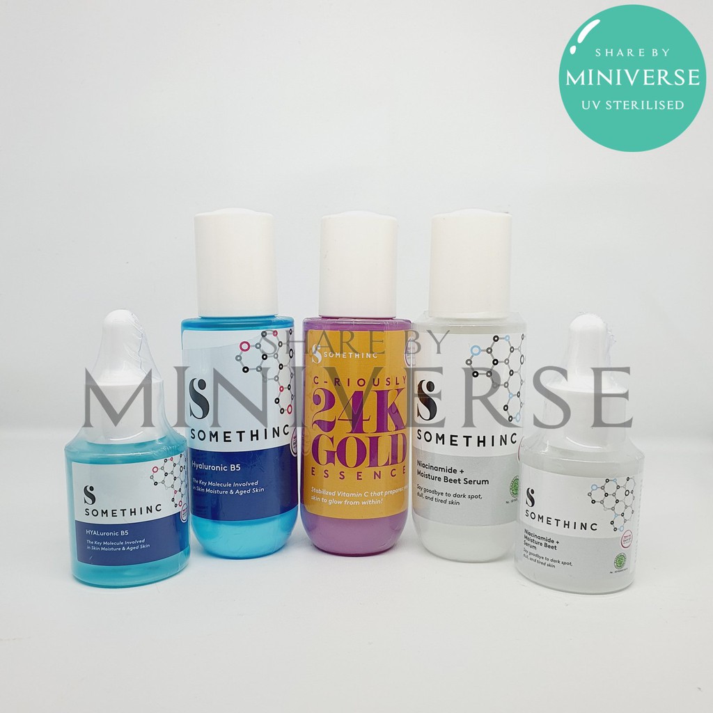 [Share] Somethinc Niacinamide C-Riously 24K Gold Hyaluronic Serum Miniverse Original in Jar / Bottle