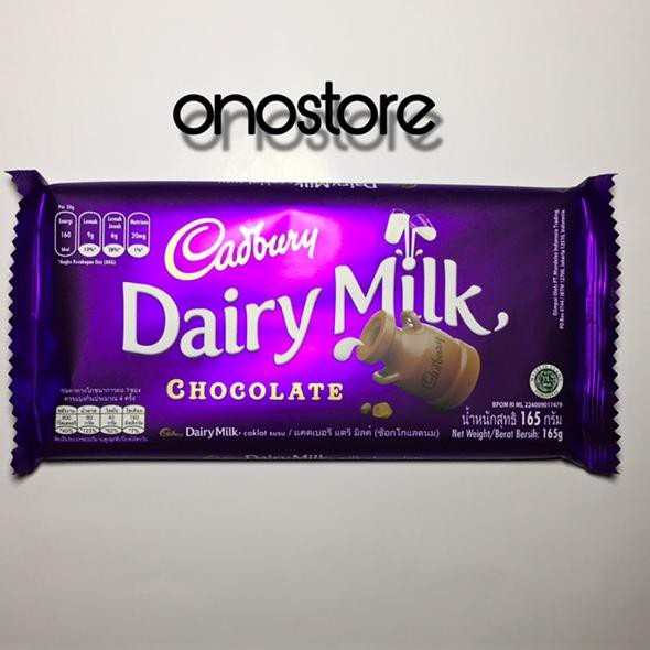 

Lagi Pr0mo$|Cokelat Cadbury Dairy Milk 165gr / 165gram / 165 |rekomended,.,.