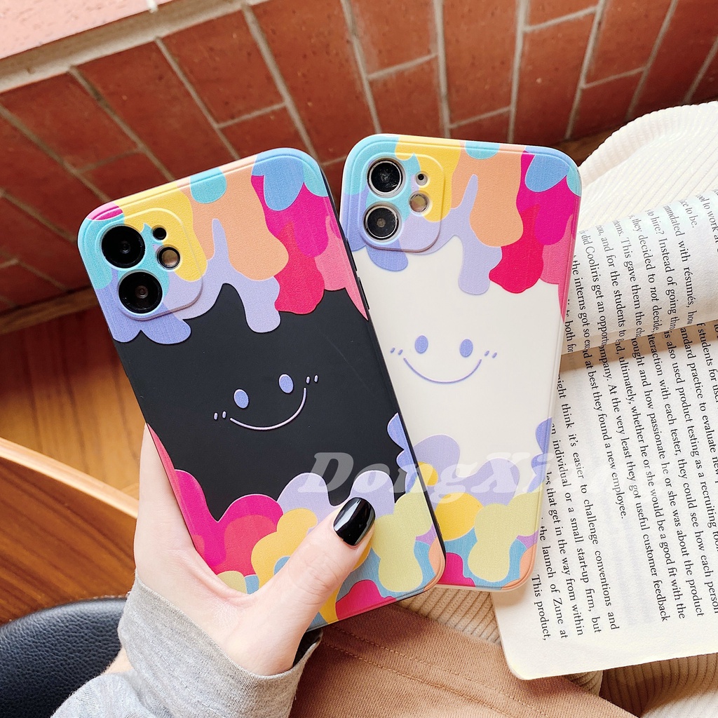 RedMi Note 10S Note10Pro Note 10 9T X3NFC M3 Note9s Note9 Note8 Note8Pro Note7 Note7Pro Love Smiley Colorful Soft Silicone Case DGX