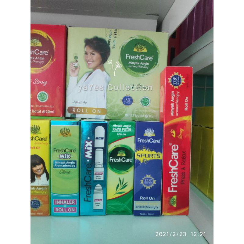 Freshcare fresh care 10ml minyak angin aromatherapy aromaterapi aroma terapi roll on gosok top brand