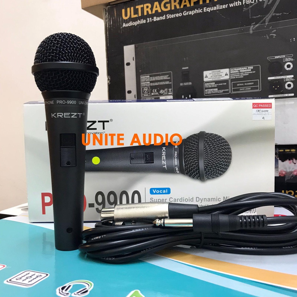 Mic Kabel KREZT PRO 9900+S Black Krezt PRO-9900S Black Mic Original