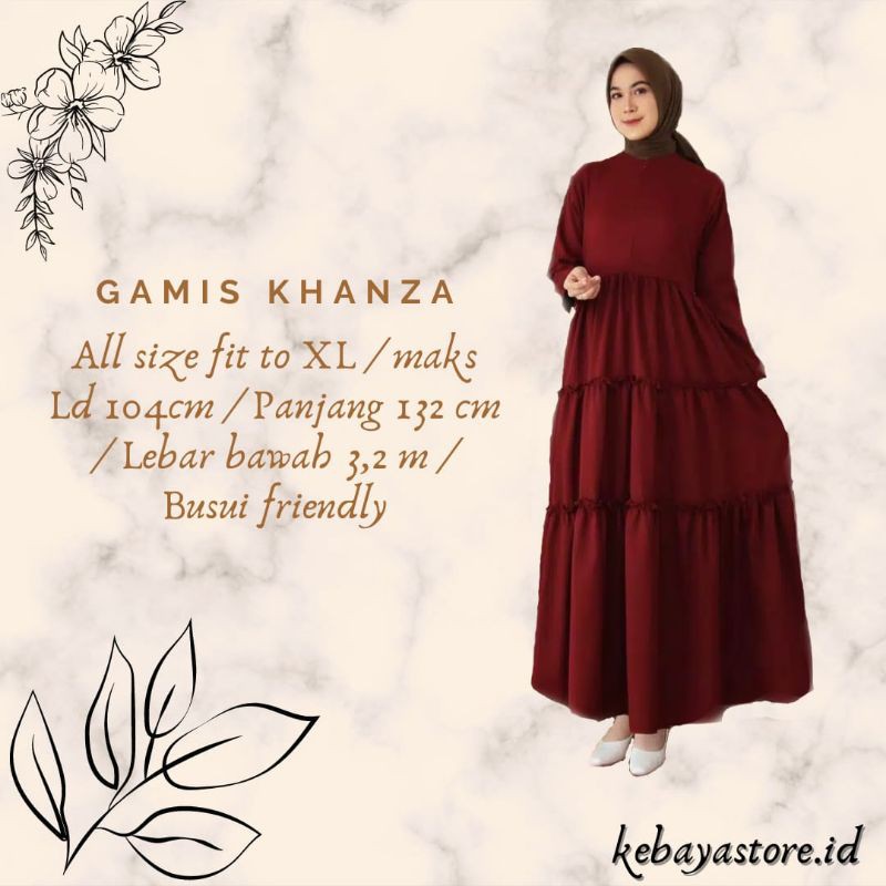 [LIMITED STOCK] Gamis Khanza Busui Moscrepe / Baju Muslim KEBAYA / Gamis Syar'i / Gamis Santai
