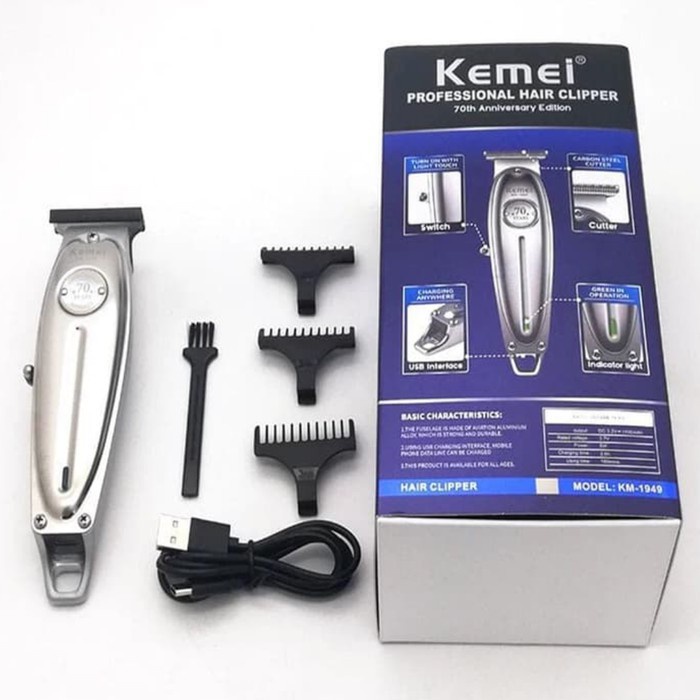 Paling Laris!!! Alat Cukur Rambut Kemei-1949 Professional Hail Clipper Trimmer Berkualitas