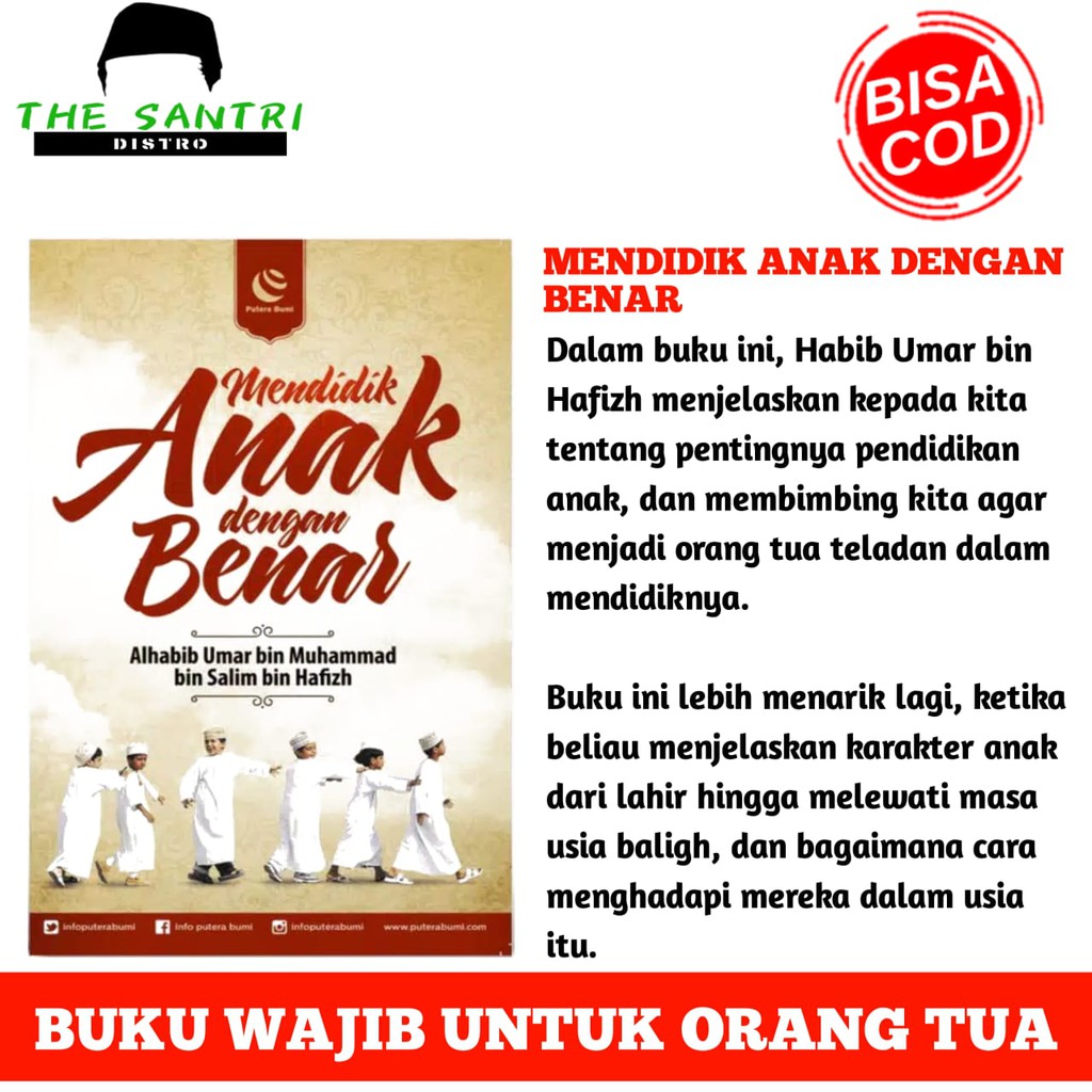 Buku Mendidik Anak Dengan Benar/Buku Habib Umar Bin Hafidz/Buku Parenting Best Seller Murah