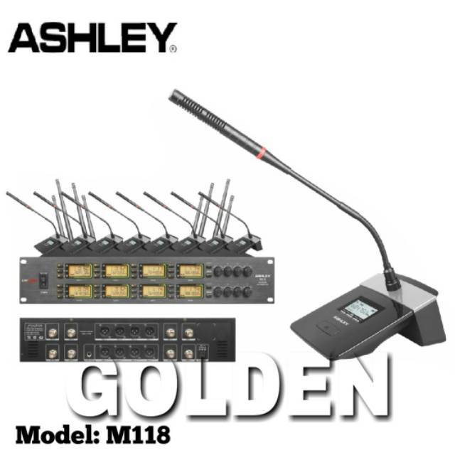 Mic Wireless Conference - Podium ASHLEY M118 ORIGINAL Mic Meja